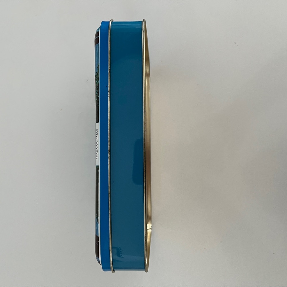 VINTAGE Riley's Toffee Niagara Falls Rectangular Tin Decor Storage Landmarks - Picture 15 of 17